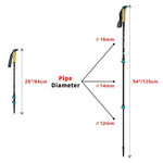 HITORHIKE Carbon Fiber Trekking - 2 poles (195g)